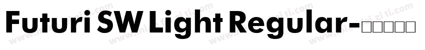 Futuri SW Light Regular字体转换